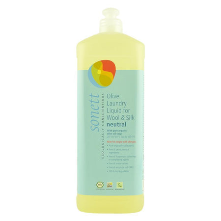 Detergent lichid pentru lana si matase neutru, Sonett, 1 l, bio