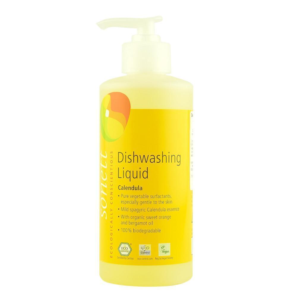 Detergent lichid pentru spalat vase, cu galbenele, Sonett, 300 ml, bio