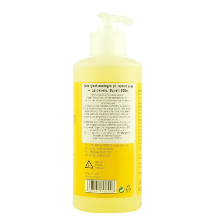 Detergent lichid pentru spalat vase, cu galbenele, Sonett, 300 ml, bio