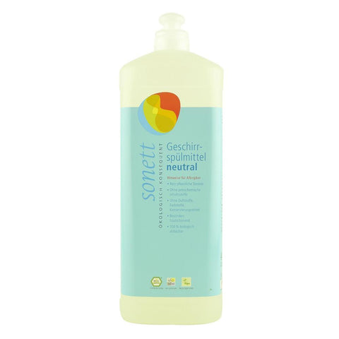 Detergent lichid pentru spalat vase neutru, Sonett, 1 l, bio