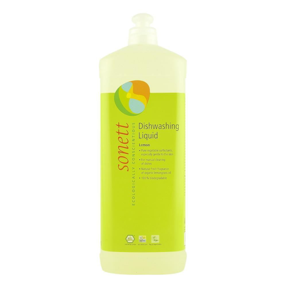 Detergent lichid pentru spalat vase, cu lamaie, Sonett, 1 l, bio