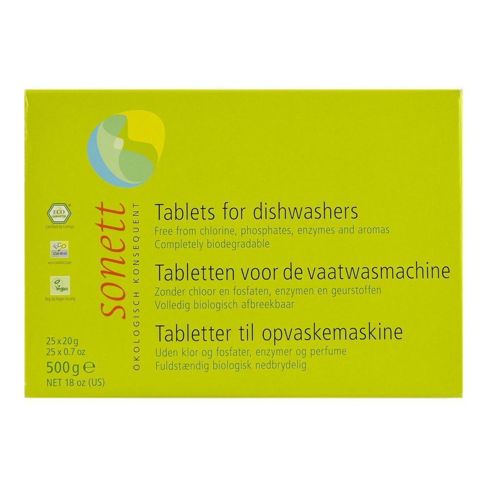 Tablete pentru masina de spalat vase, Sonett, 500 g, bio