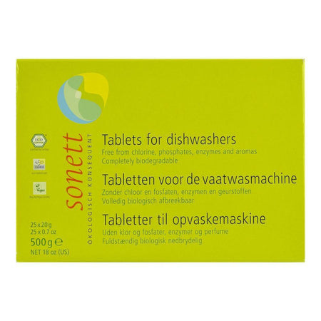 Tablete pentru masina de spalat vase, Sonett, 500 g, bio