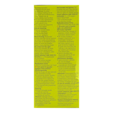 Tablete pentru masina de spalat vase, Sonett, 500 g, bio