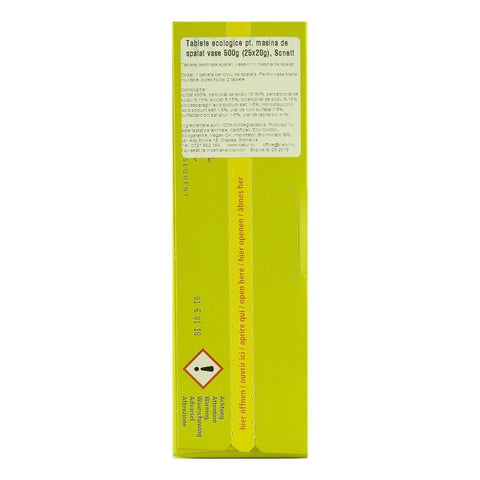 Tablete pentru masina de spalat vase, Sonett, 500 g, bio