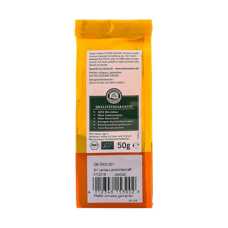 Piper negru macinat, bio, 50g