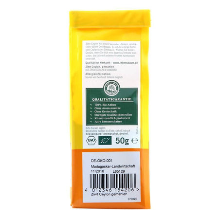 Scortisoara de Ceylon macinata, bio, 50g