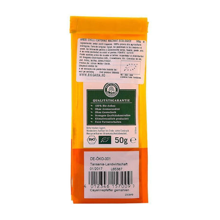 Ardei chili Cayenne macinat, bio, 50g - Republica BIO