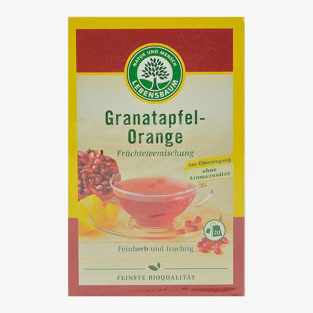 Ceai de rodie cu portocala, 20 plicuri, Lebensbaum, bio, 50 g