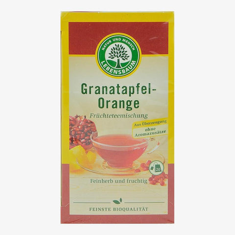 Ceai de rodie cu portocala, 20 plicuri, Lebensbaum, bio, 50 g