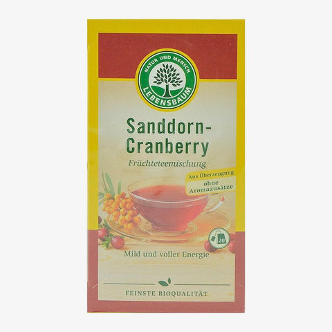 Ceai de catina si merisor, 20 plicuri, Lebensbaum, bio, 50 g