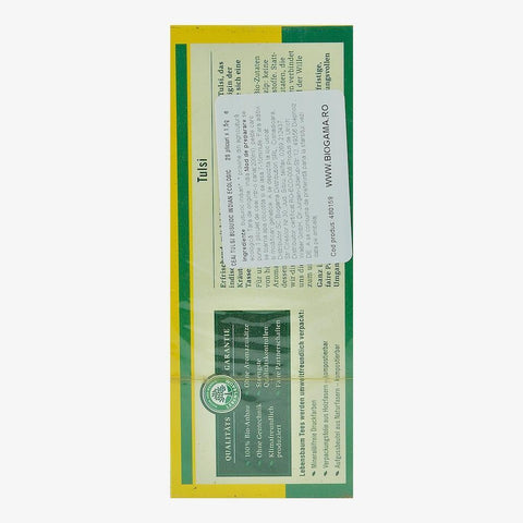 Ceai de Tulsi ( Busuioc Indian), 20 plicuri, Lebensbaum, bio, 30 g
