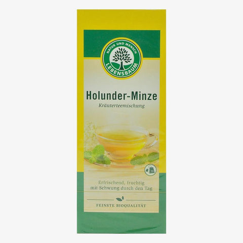 Ceai de soc cu menta, 20 plicuri, Lebensbaum, bio, 30 g