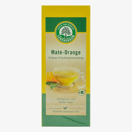 Ceai Mate si portocale, 20 plicuri, Lebensbaum, bio, 40 g