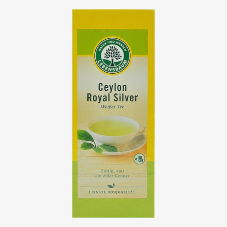 Ceai alb Ceylon Royal Silver, 20 plicuri, Lebensbaum, bio, 30g