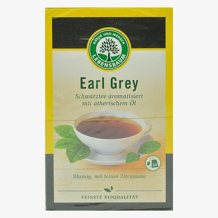 Ceai negru Earl Grey, 20 plicuri, Lebensbaum, bio, 40 g