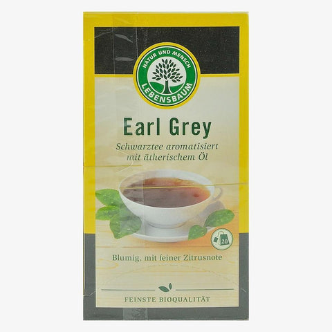 Ceai negru Earl Grey, 20 plicuri, Lebensbaum, bio, 40 g