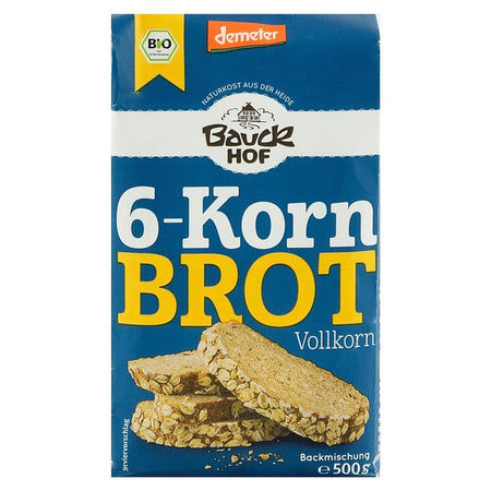 Mix de faina pentru paine integrala cu 6 cereale, Bauck Hof, bio, 500 g