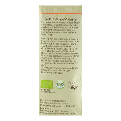 Mix de faina pentru Ciabatta, Bauck Hof, Demeter, bio, 500 g