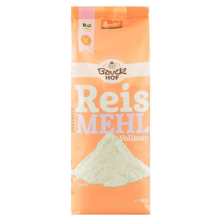 Faina integrala de orez fara gluten, Bauck Hof, bio, 500 g