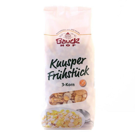 Mic dejun crocant cu trei cereale, fara gluten, bio, 225g