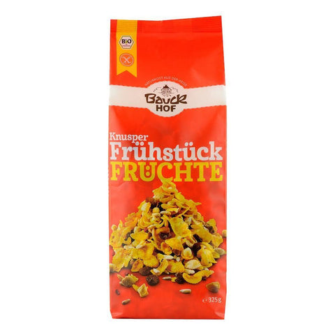 Mic dejun crocant cu fructe, fara gluten, bio, 325g