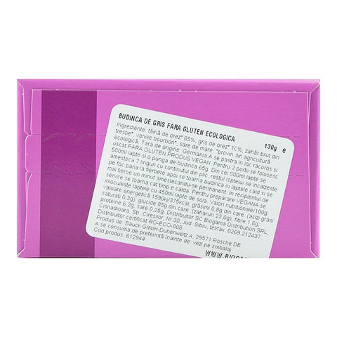 Budinca de gris, fara gluten, bio, 130g