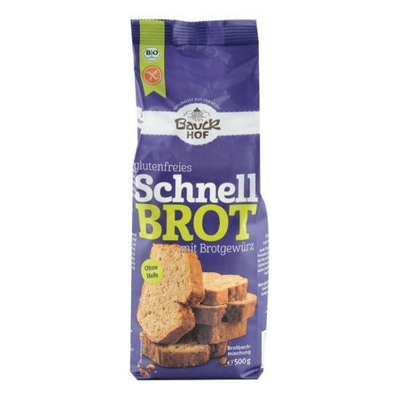 Mix de paine rapida cu condimente fara gluten Bauck Hof, bio, 500 g