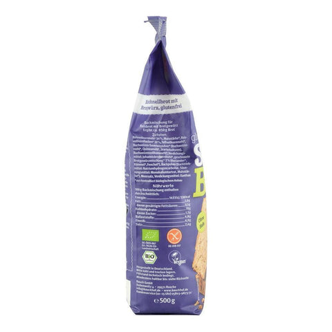 Mix de paine rapida cu condimente fara gluten Bauck Hof, bio, 500 g