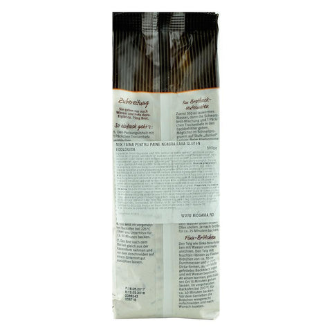 Mix de faina fara gluten pentru paine neagra, Bauck Hof, bio, 500 g