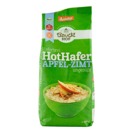 Terci din fulgi de ovaz cu mere si scortisoara fara gluten Demeter Bauck Hof, bio, 400 g