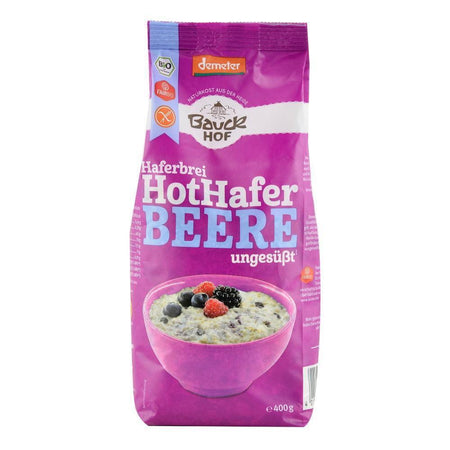 Terci din fulgi de ovaz cu fucte de padure fara gluten Demeter Bauck Hof, bio, 400 g