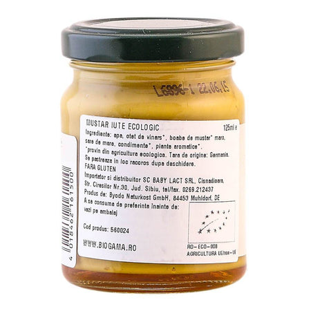 Mustar iute, fara gluten, bio, 125ml