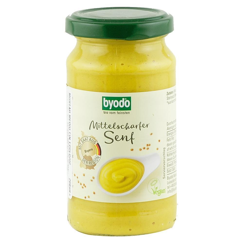 Mustar mediu fin, fara gluten, bio, 200ml