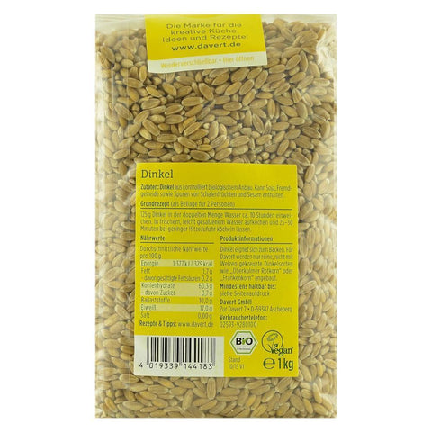 Grau spelta Bioland 1 kg Davert, bio