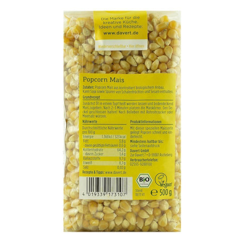Porumb pentru popcorn 500 g Davert, bio