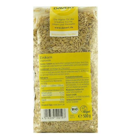 Grau Einkorn (Alac) 500 g Davert, bio