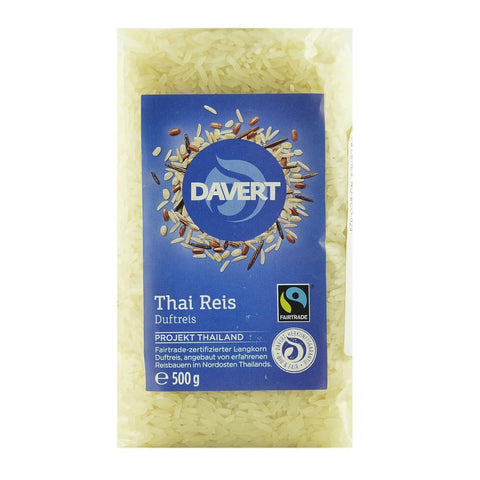 Orez alb Thai 500 g Davert, Fairtrade, bio