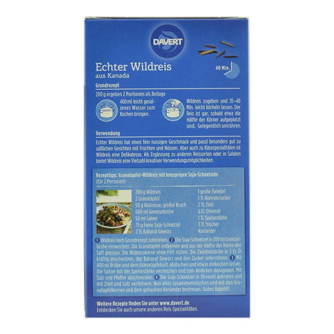 Orez salbatic 200 g Davert, bio