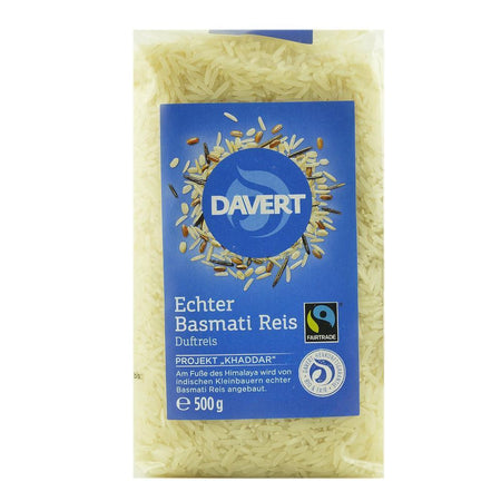 Orez alb Basmati 500 g Davert, Fairtrade, bio