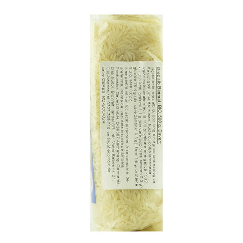 Orez alb Basmati 500 g Davert, Fairtrade, bio