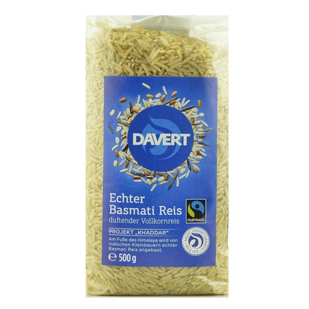 Orez integral Basmati 500 g Davert, Fairtrade, bio
