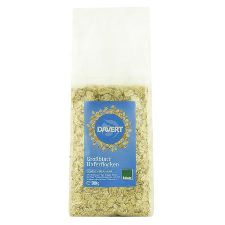 Fulgi mari de ovaz Bioland 500 g Davert, bio