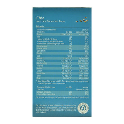 Seminte de chia 210 g Davert, bio