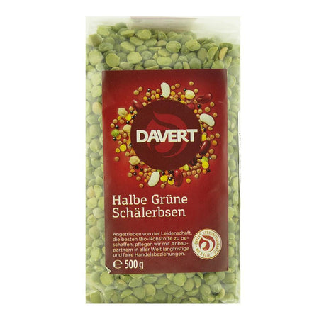 Mazare verde jumatati 500 g Davert, bio