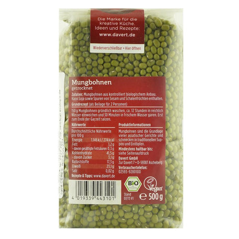 Fasole Mung 500 g Davert, bio