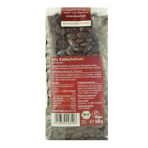 Fasole rosie Kidney 500 g Davert, bio