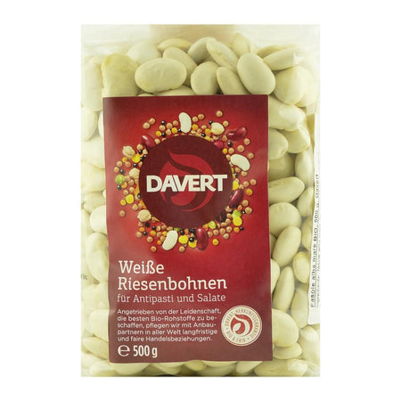 Fasole alba cu bob mare 500 g Davert, bio