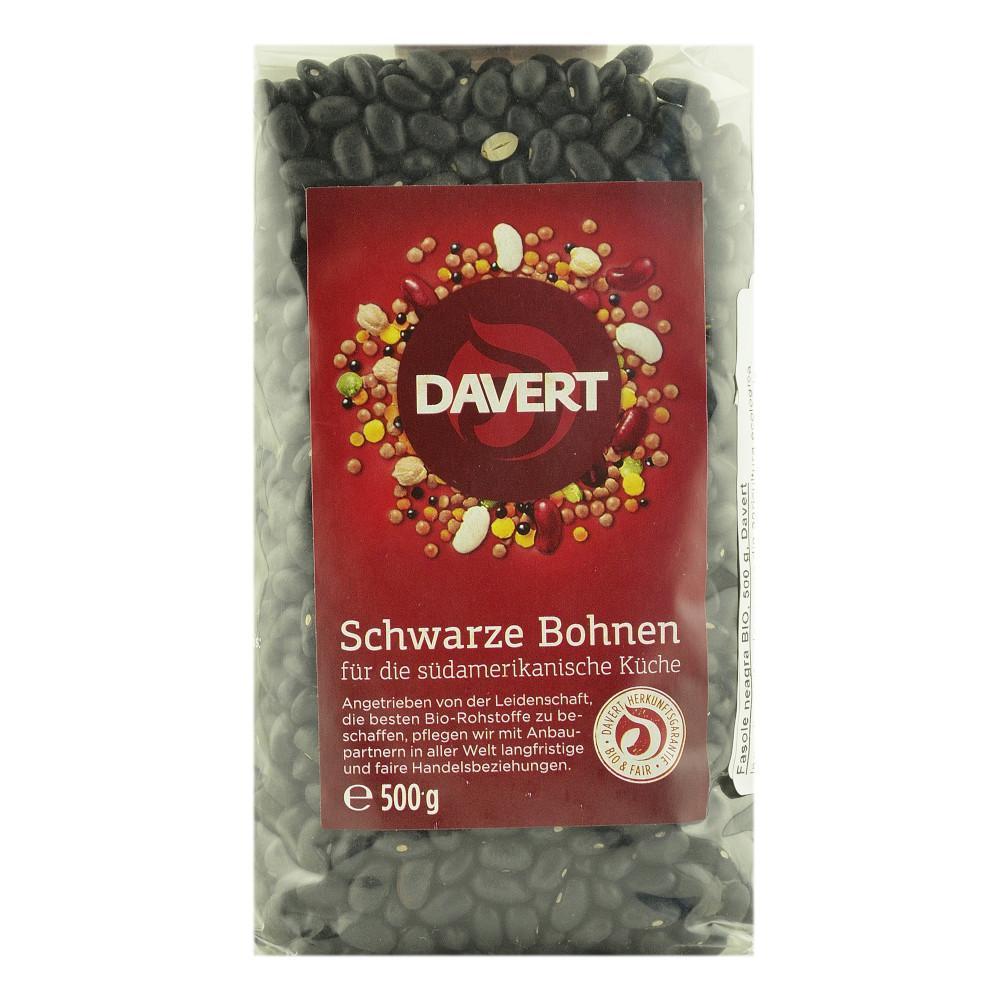 Fasole neagra 500g Davert, bio