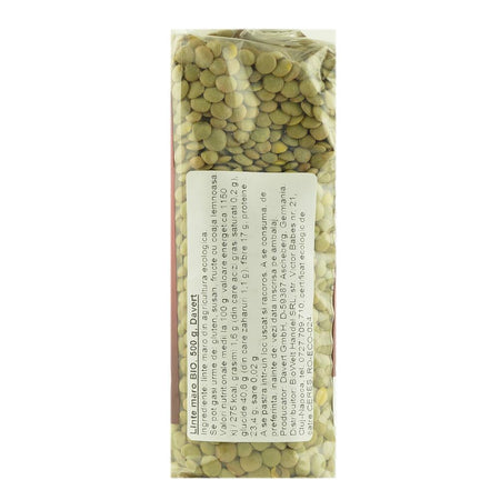 Linte maro 500 g Davert, bio